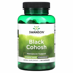 Swanson, Черный кохош, 40 мг, 120 капсул (Товар снят с продажи) 