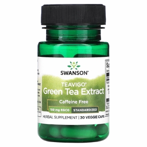 Swanson, Экстракт зеленого чая Teavigo, 150 мг, 30 растительных капсул (Товар снят с продажи) 