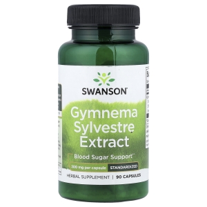 Swanson Vitamins, джимнема (Gymnema sylvestre), стандартизованный экстракт, 300 мг, 90 капсул (Товар снят с продажи) 