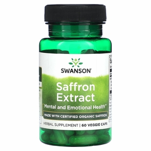 Swanson, Экстракт шафрана, 60 растительных капсул (Товар снят с продажи) 