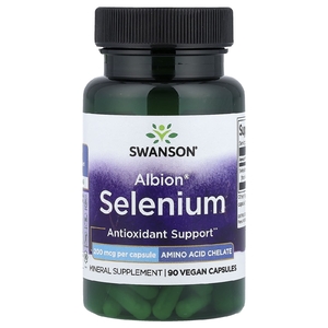 Swanson Vitamins, Albion®, селен, 200 мкг, 90 веганских капсул
