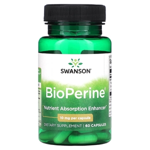Swanson, BioPerine, 10 мг, 60 капсул