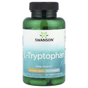 Swanson, L-триптофан, 500 мг, 90 растительных капсул