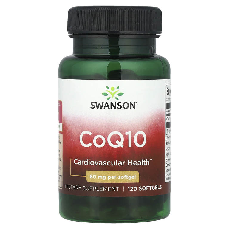 Swanson, Коэнзим Q10, 60 мг, 120 мягких таблеток