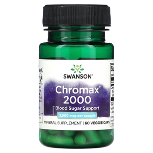 Swanson, Chromax 2000, 2000 мкг, 60 растительных капсул