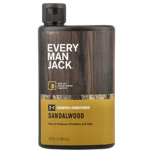 Every Man Jack, 2-в-1, шампунь и кондиционер, сандаловое дерево, 400 мл (13,5 жидк. унции)