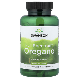 Swanson Vitamins, Full Spectrum®, орегано, 450 мг, 90 капсул