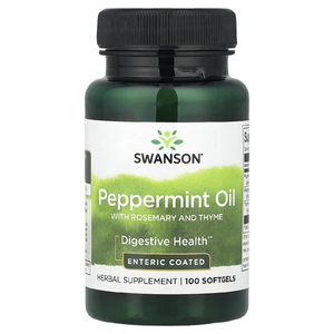 Swanson Vitamins, масло перечной мяты, розмарина и чабреца, 100 капсул