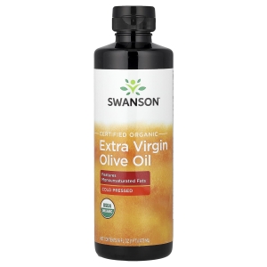 Swanson Vitamins, сертифицированное органическое нерафинированное оливковое масло высшего качества, холодный отжим, 473 мл (16 жидк. унций) (Товар снят с продажи) 