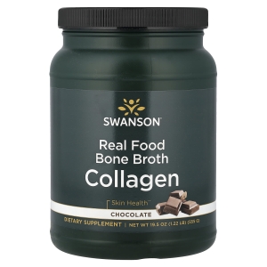 Swanson Vitamins, Real Food Bone Broth Collagen, шоколад, 555 г (1,22 фунта) (Товар снят с продажи) 