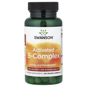 Swanson Vitamins, активированный комплекс витаминов группы B, 60 растительных капсул