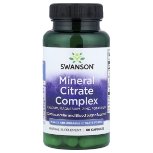 Swanson Vitamins, Минеральный цитратный комплекс, 60 капсул (Товар снят с продажи) 