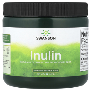 Swanson Vitamins, инулин, пребиотическая и растворимая клетчатка, 227 г (8 унций)