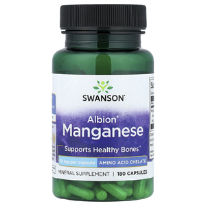 Swanson Vitamins, марганец Albion®, 10 мг, 180 капсул