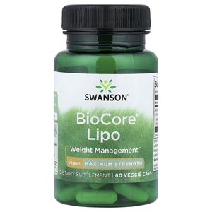 Swanson, BioCore® Lipo, максимальная сила действия, 60 растительных капсул (50 мг в 1 капсуле)