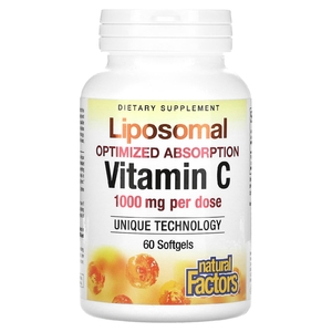 Natural Factors, липосомальный витамин C, 60 капсул (500 мг в 1 капсуле)