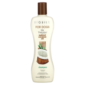 Biosilk, Silky Therapy с натуральным шампунем с кокосовым маслом, для собак, 355 мл (12 жидк. унц.)