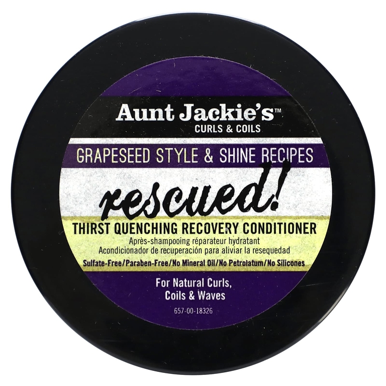 Aunt Jackie's Curls & Coils, Rescued, восстанавливающий кондиционер для утоления жажды, для естественных кудрей, изгибы и волны, 426 г (15 унций) (Товар снят с продажи) 