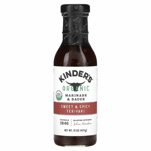KINDER'S, Органический маринад и соус, сладкие и пряные терияки, 425 г (15 унций) (Товар снят с продажи) 