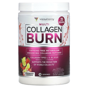 Vitauthority, Multi Collagen Burn, клубничный лимонад, 216 г (7,62 унции)