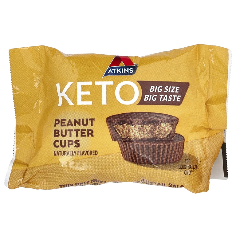 Atkins, Keto, чашки с арахисовой пастой, 8 чашек, 30 г (1,06 унции)