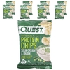Quest Nutrition, Протеиновые чипсы Original Style, сметана и лук, 8 пакетиков по 32 г (1,1 унции)