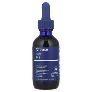 Trace Minerals ®, Ionic B12, натуральный виноград, 1000 мкг, 59 мл (2 жидк. унц.)