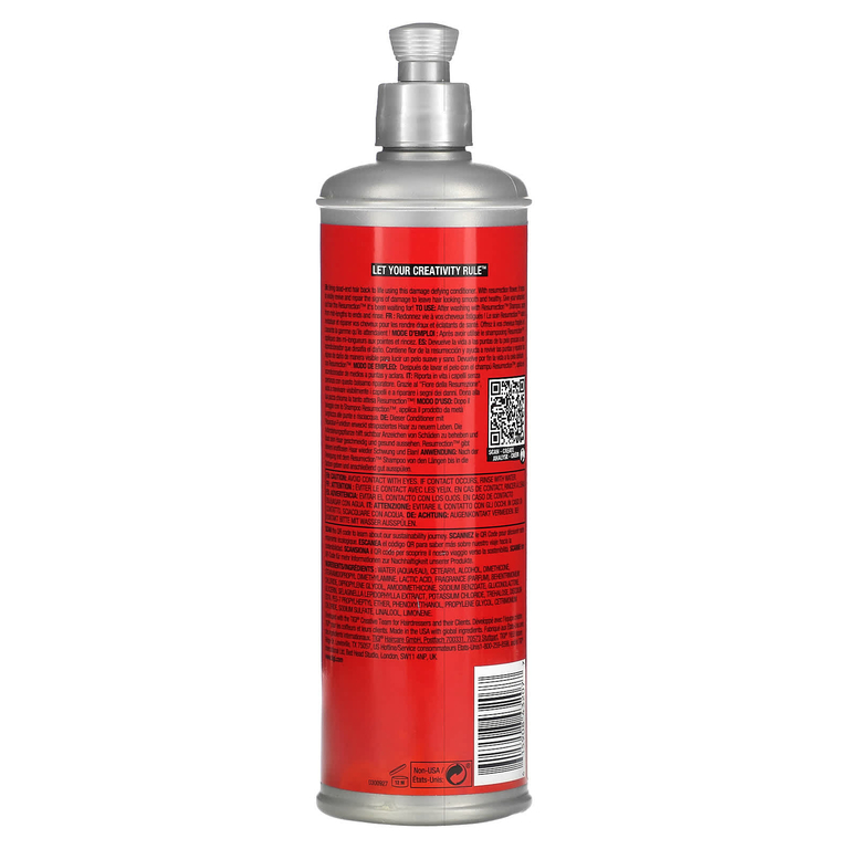 TIGI, Bed Head, Resurrection, супер восстанавливающий кондиционер, для слабых, ломких волос, 400 мл (13,53 жидк. унц.)