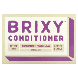 Brixy, Батончик-кондиционер, кокос и ваниль, 1 батончик, 113 г (4 унции) (Товар снят с продажи) 