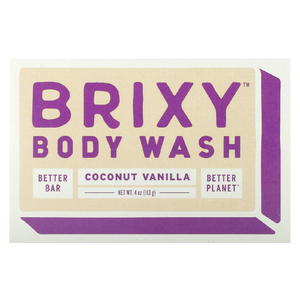 Brixy, Мыло для тела, кокос и ваниль, 1 батончик, 113 г (4 унции) (Товар снят с продажи) 