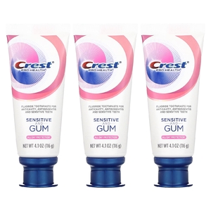 Crest, Pro Health, зубная паста с фтором для чувствительной кожи и десен, 3 шт. В упаковке, 116 г (4,1 унции) (Товар снят с продажи) 