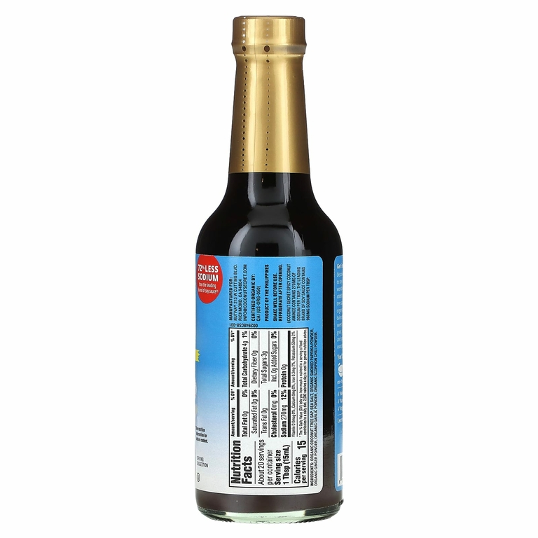Coconut Secret, Органический пряный соус с кокосовыми аминокислотами, средней остроты, 296 мл (10 жидк. Унций)