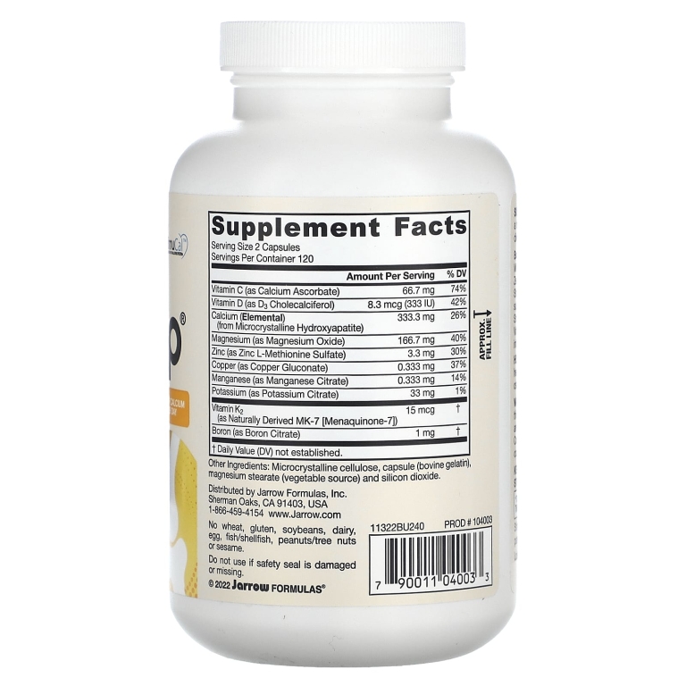 Jarrow Formulas, BoneUp, 1000 мг, 240 капсул