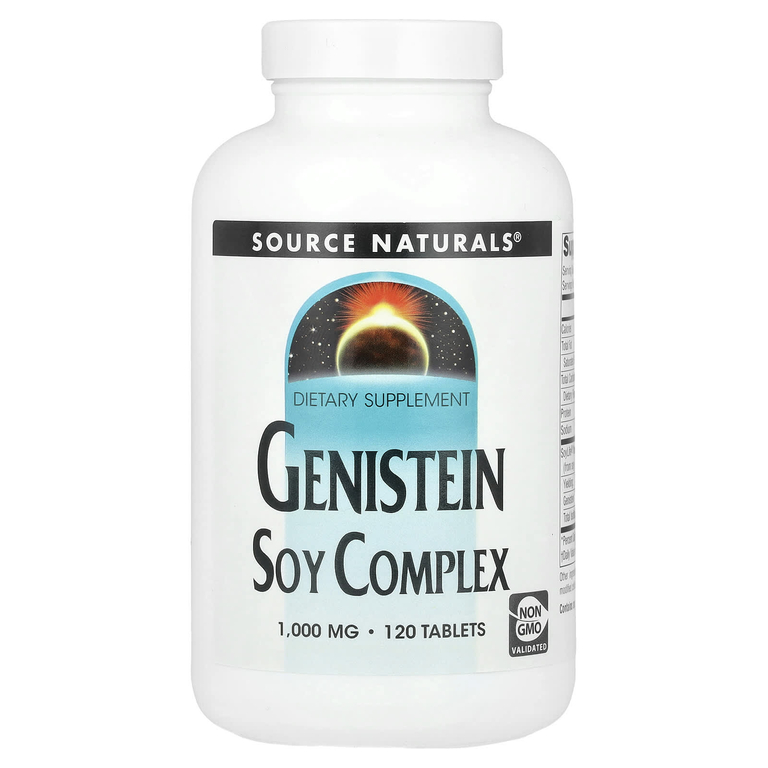 Source Naturals, Генистеин, соевый комплекс, 1000 мг, 120 таблеток