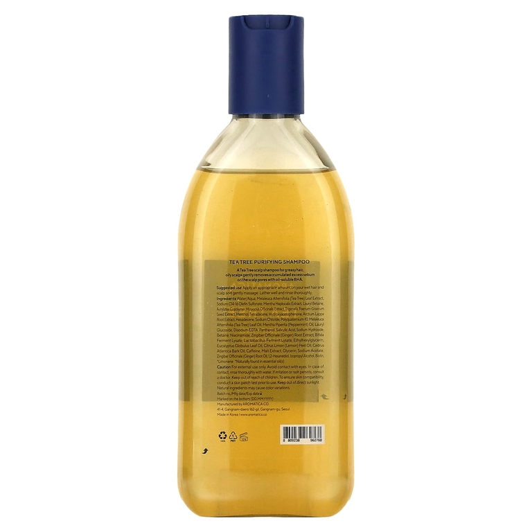 Aromatica, Очищающий шампунь с чайным деревом, 400 мл (13,5 жидк. унц.)
