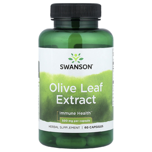Swanson Vitamins, Экстракт оливковых листьев, 500 мг, 60 капсул