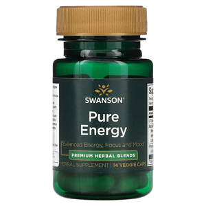 Swanson, Pure Energy, 14 растительных капсул (Товар снят с продажи) 