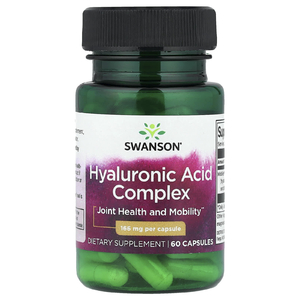 Swanson Vitamins, Комплекс гиалуроновой кислоты, 166 мг, 60 капсул