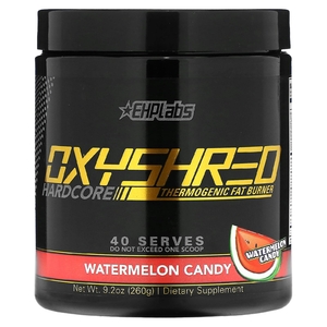 EHPlabs, Oxyshred Hardcore, термогенное сжигание жира, арбузные конфеты, 260 г (9,2 унции)