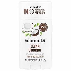 Schmidt's, дезодорант, чистый кокос, 75 г (2,65 унции)