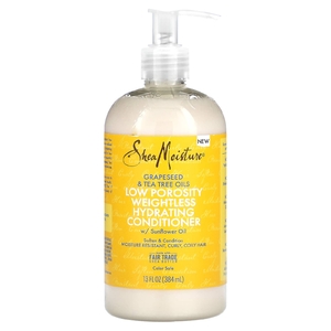 SheaMoisture, Невесомый увлажняющий кондиционер с низкой пористостью, масло виноградных косточек и чайного дерева, 384 мл (13 жидк. унц.)
