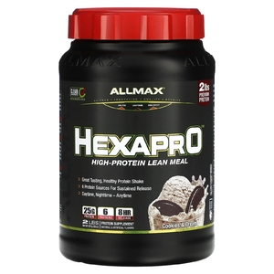 ALLMAX, Hexapro™, высокопротеиновая нежирная мука, печенье и сливки, 907 г (2 фунта)