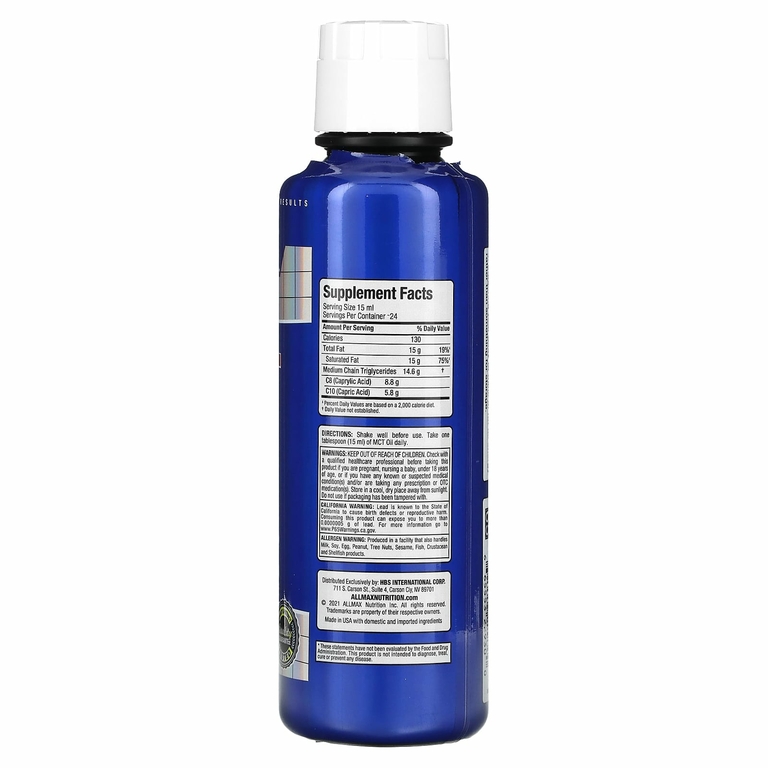 ALLMAX, Essentials, масло среднецепочечных триглицеридов, 355 мл (12 унций) (Товар снят с продажи) 