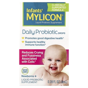 Mylicon, Kids, ежедневные капли с пробиотиком для младенцев, для новорожденных, 8 мл (0,28 жидк. унции) (Товар снят с продажи) 