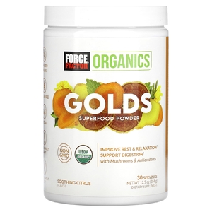 Force Factor, Organics, Golds, суперфуд в порошке, успокаивающий цитрус, 354 г (12,5 унции) (Товар снят с продажи) 