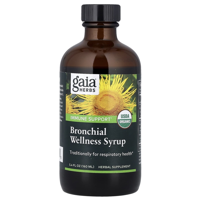 Gaia Herbs, сироп для здоровья бронхов, 160 мл (5,4 жидк. унции)