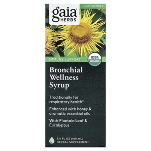 Gaia Herbs, сироп для здоровья бронхов, 160 мл (5,4 жидк. унции)