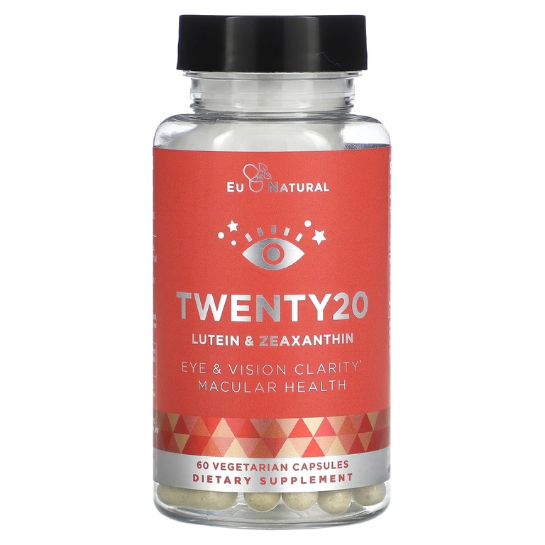 Eu Natural, Twenty20, лютеин и зеаксантин, 60 вегетарианских капсул (Товар снят с продажи) 