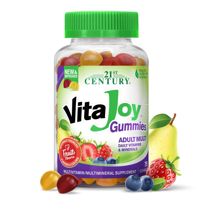 21st Century, VitaJoy®, мультивитамины для взрослых, со вкусом фруктов, 75 жевательных конфет