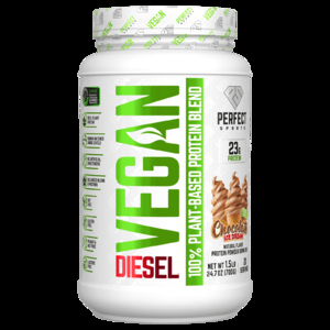 PERFECT Sports, Vegan Diesel, смесь 100% растительных белков, шоколадное мороженое, 700 г (1,5 фунта)